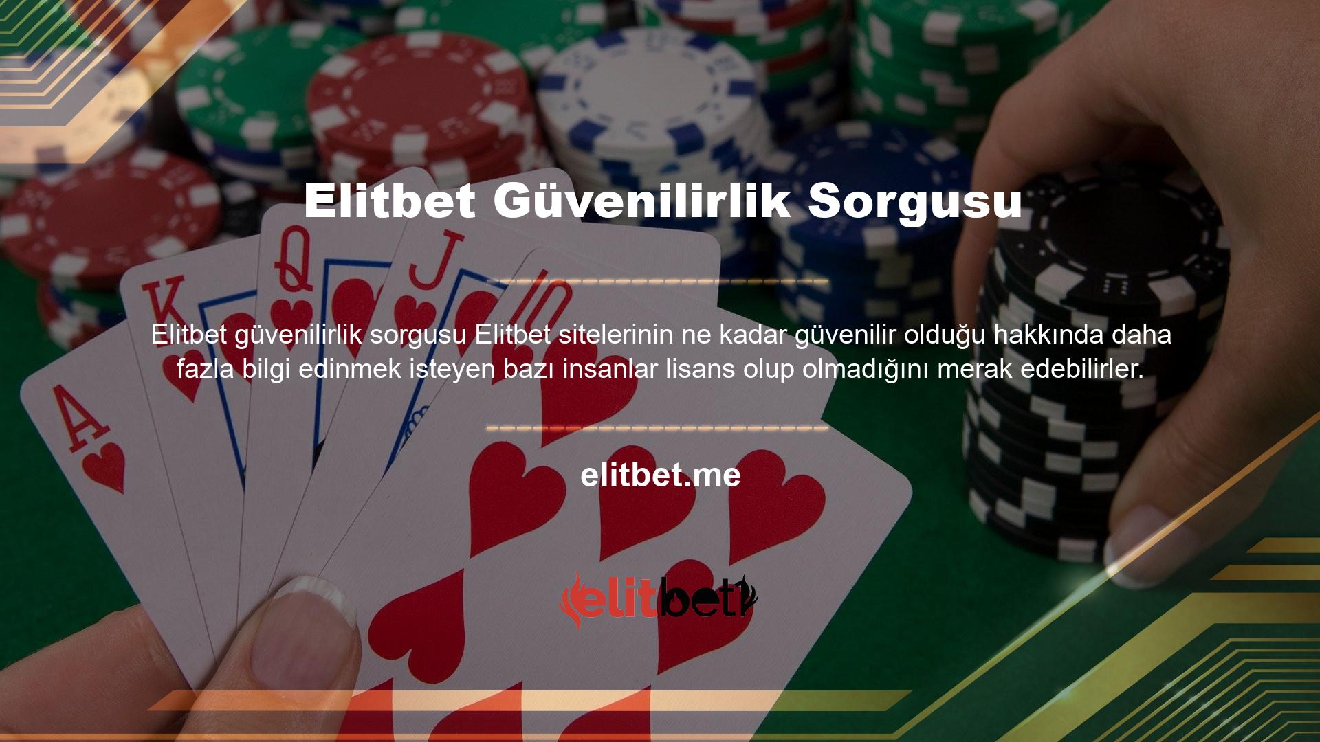 Mevzuatı araştırarak, sitenin lisanslandığını söyleyebiliriz